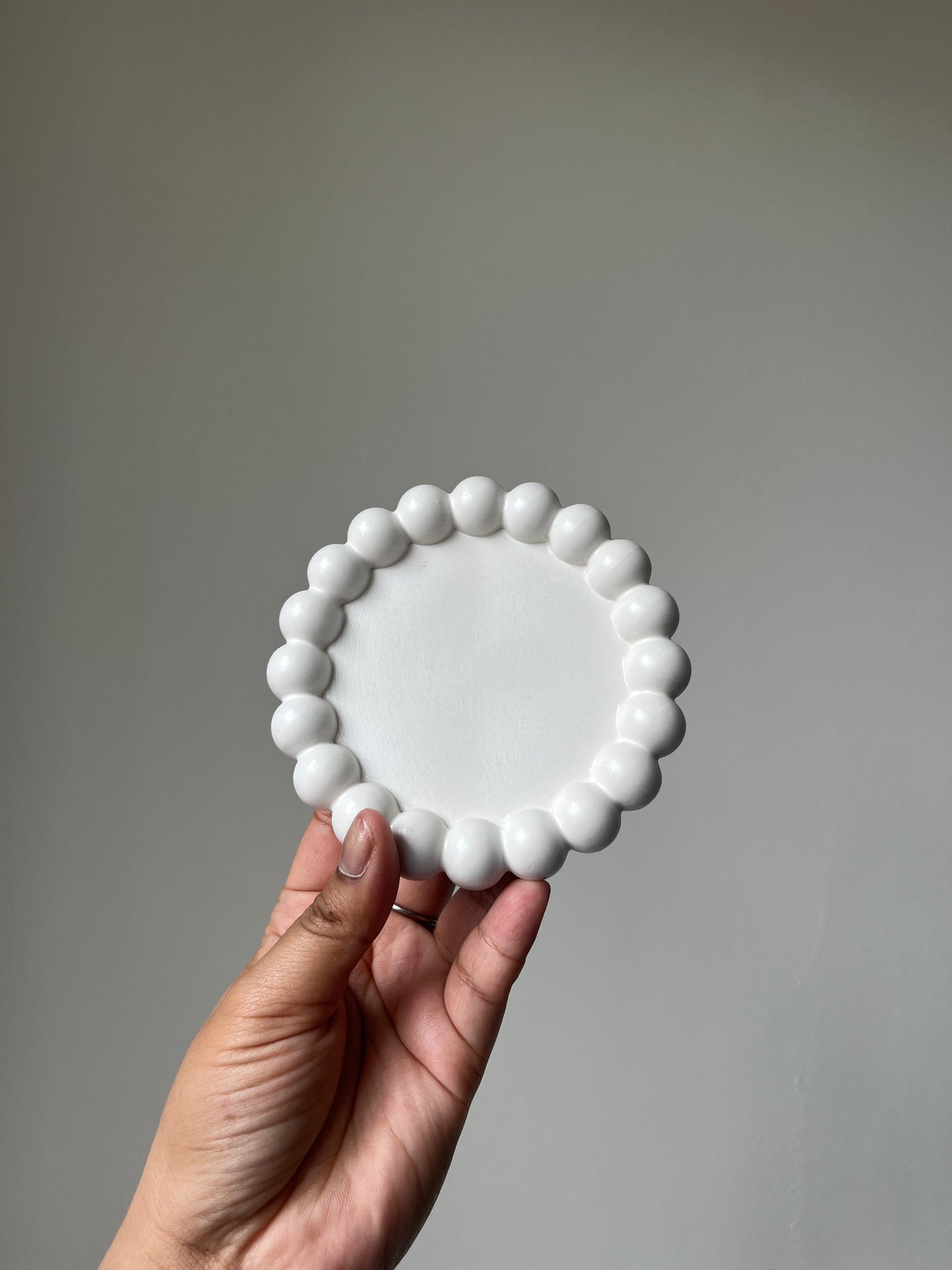 Sieraden bubble plate wit