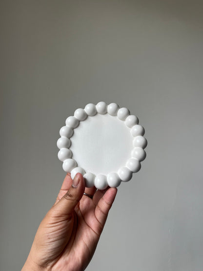 Sieraden bubble plate wit